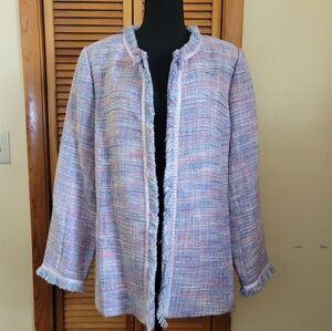NWT Avenue Fringe Trim Blazer Plus Size 14/16